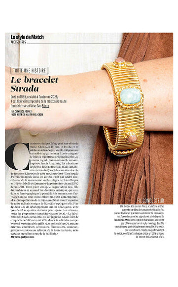 Das Strada-Armband im Rampenlicht der „Paris Match“: die Ikone unserer Ateliers