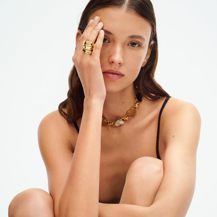 Anillo Mila mini dorado
