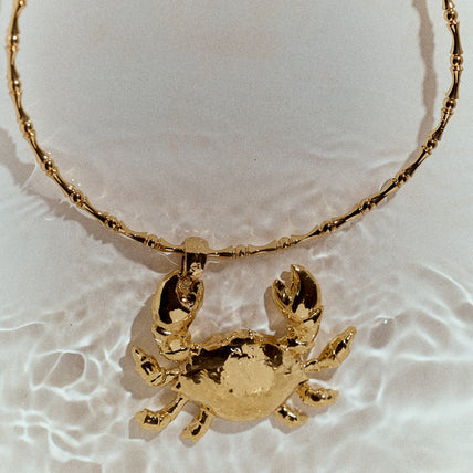 Collar Bambou Krabe dorado