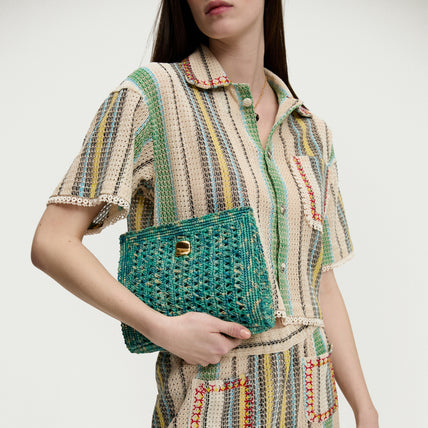 Bolso de mano Les Canoubiers - Turquesa