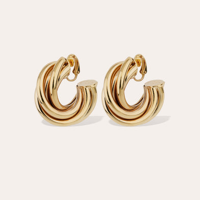 Boucles d'oreilles créoles Atik moyen modèle