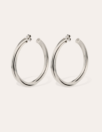 Boucles d'oreilles créoles Atik grand modèle