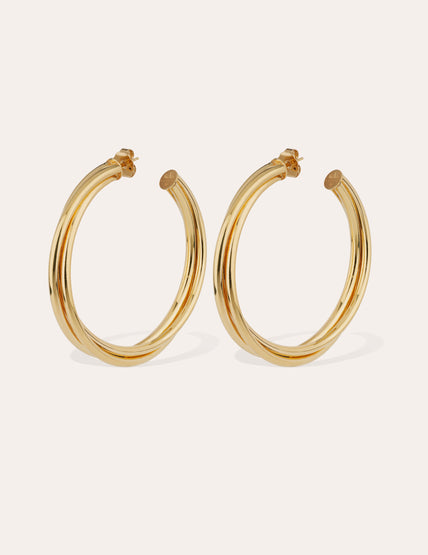 Pendientes de aro Atik modelo grande