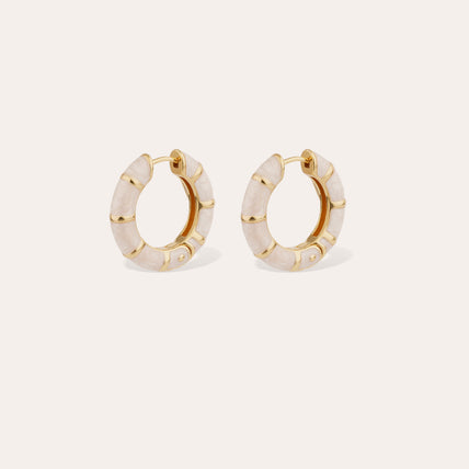 Pendientes Bambou con esmalte mini