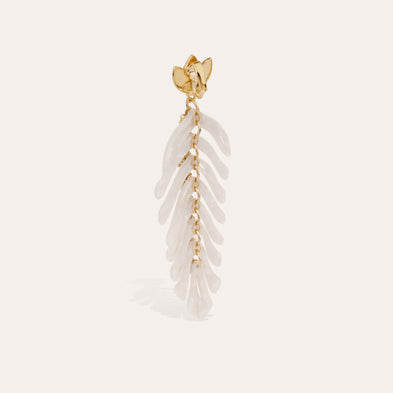Pendientes Cavallo de acetato - Marfil