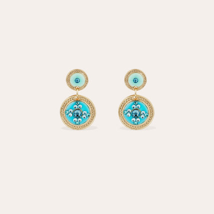 Pendientes de lentejuelas esmaltadas
