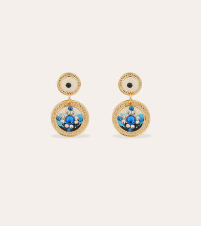 Boucles d'oreilles Sequin émail