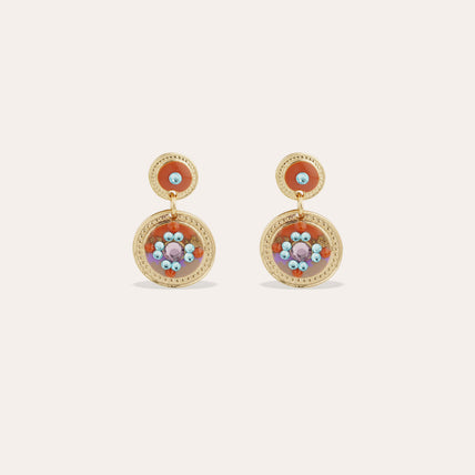 Pendientes de lentejuelas esmaltadas