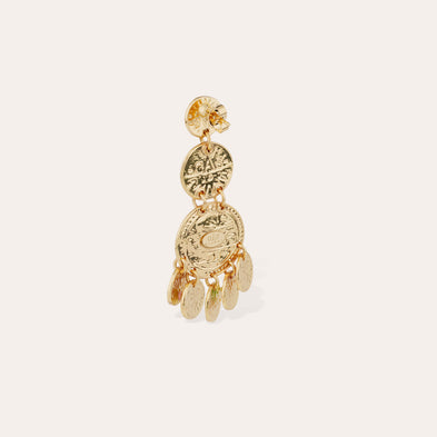 Boucles d'oreilles Sequin émail trois rangs