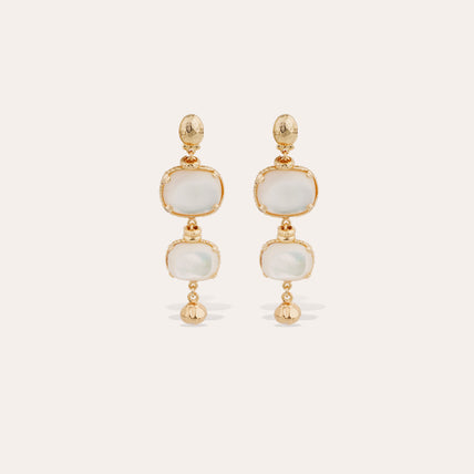 Pendientes Silène « small size » - Nácar blanco