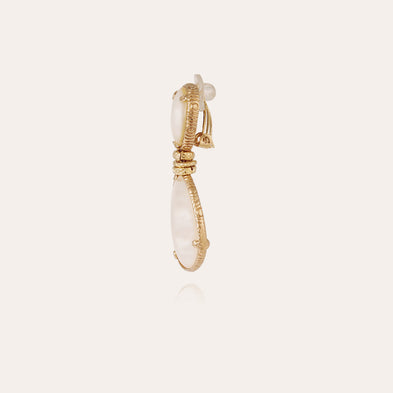 Boucles d'oreilles Silia - Nacre blanche