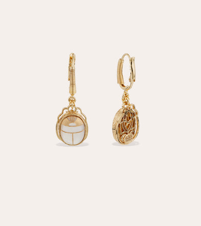 Boucles d'oreilles Tao Scaramouche - Nacre blanche