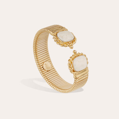 Pulsera doble Amarante - Nácar blanco
