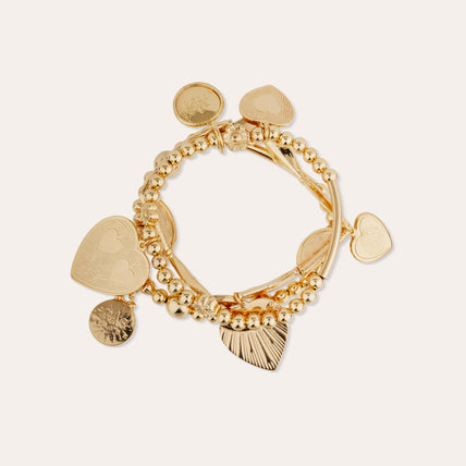Merlin Love Armband, vergoldet
