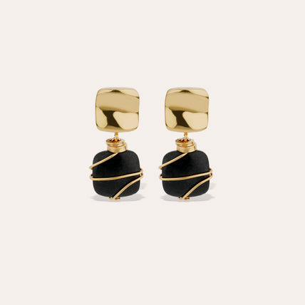 Pendientes Rainbow Square modelo pequeño - Balsate Noir