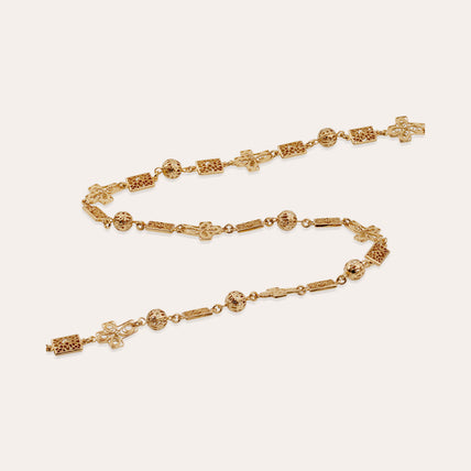 Collar largo Yuca Cruz