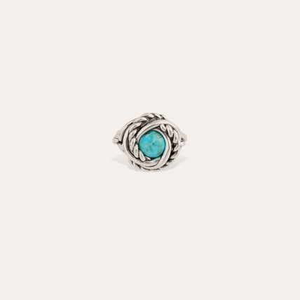 Atika-Ring in Silber – Türkis
