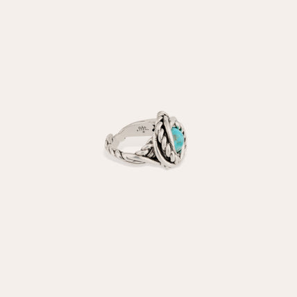 Atika-Ring in Silber – Türkis