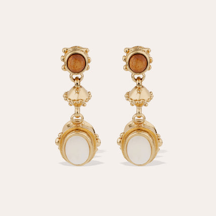 Pendientes « Amarante » dorados