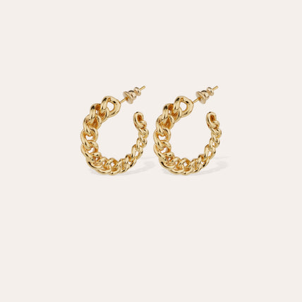 Pendientes de aro Bronxy dorados