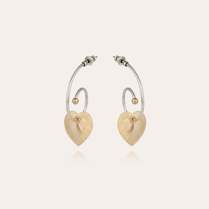 Céline Love Mini-Ohrringe, zweifarbig