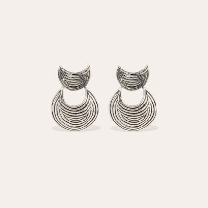 Ohrringe „Luna Wave mini“ in Silber
