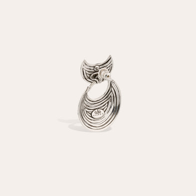Boucles d'oreilles Luna Wave mini argentées