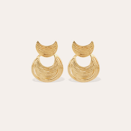 Ohrringe „Luna Wave mini“ in Gold