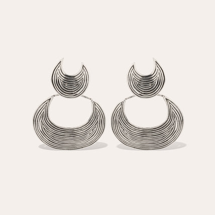 Ohrringe „Luna Wave“ in Silber