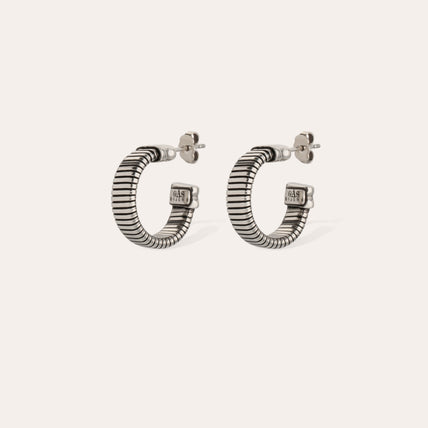Pendientes de aro «Milo mini» plateados