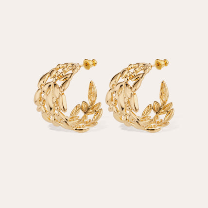 Pendientes Olea tipo creole « small size » dorados