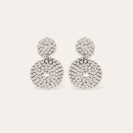 Pendientes Onde Lucky mini plateados