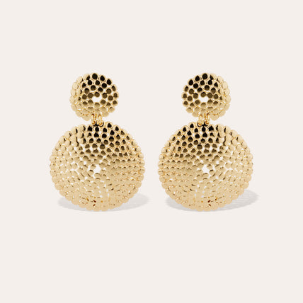 Pendientes Onde Lucky de small size , dorados