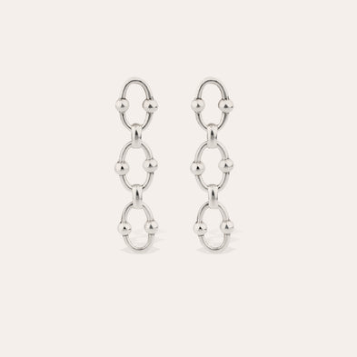 Boucle d'oreilles Rivage mini argentées