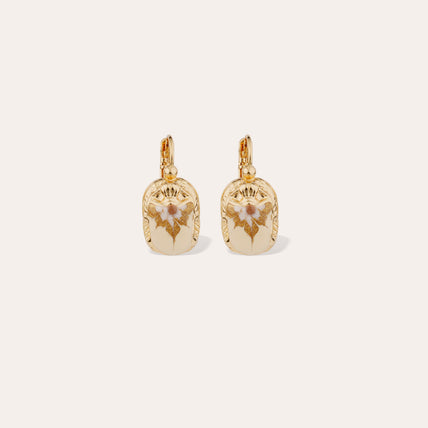 Pendientes Scaramouche esmaltados en dorado