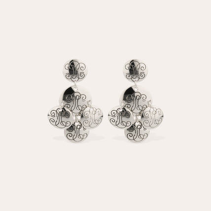 Pendientes Sequin Diva plateados