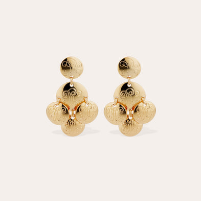 Boucles d'oreilles Sequin Diva dorées