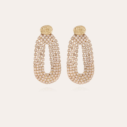 Pendientes Trevise con strass dorados