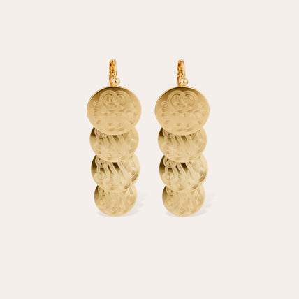 Pendientes Very Diva de cuatro small size , dorados