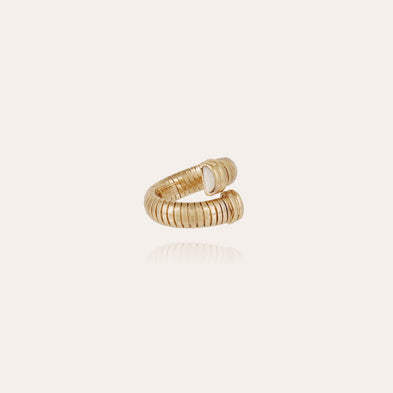 Anillo Antigone dorado - Nácar blanco