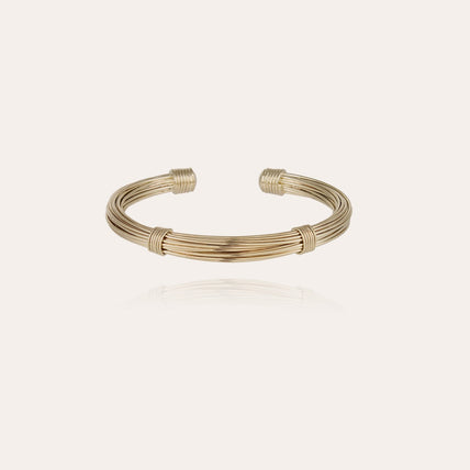 Pulsera Ariane ancha dorada