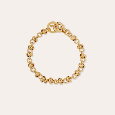 Atik-Armband mit vergoldeter Kette