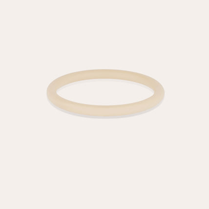 Pulsera Caftan de acetato dorado - Marfil