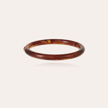 Pulsera Caftan de acetato dorado - tortoise