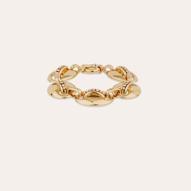 Bracelet Cophea strass mini doré