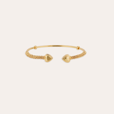 Bracelet jonc Duality Amore doré