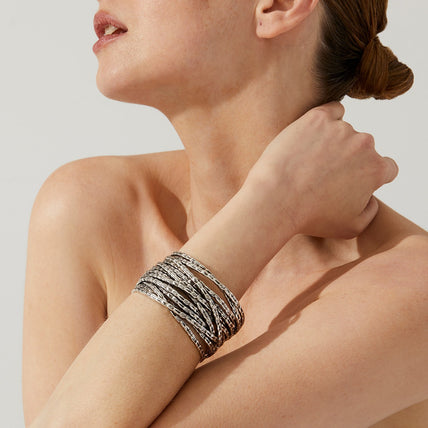 Silberfarbenes Liane-Armband