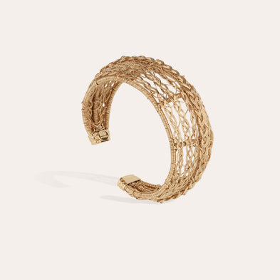 Pulsera tipo manguito Izzia Filea dorada