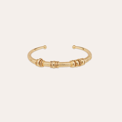 Maranzana-Armband, gehämmert, vergoldet