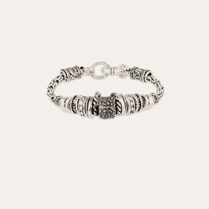 Armband „Marquise“ mit versilberter Kette